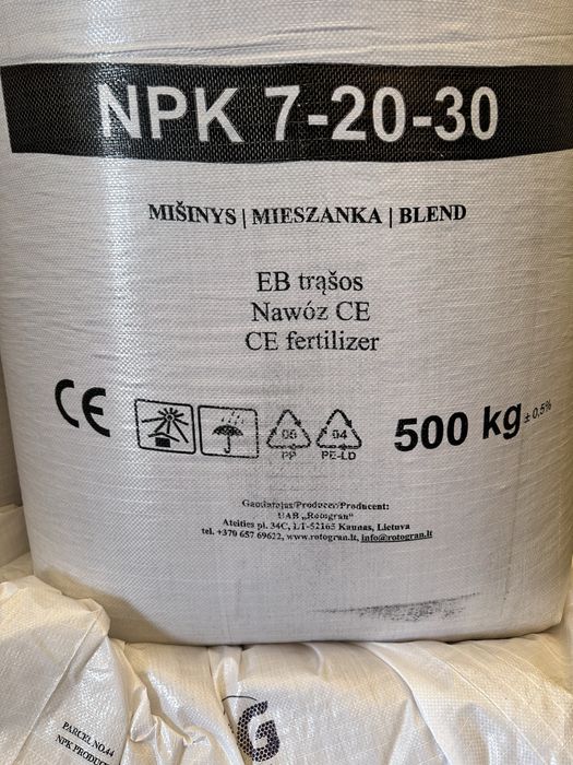 Npk 7-20-30 rotogran 8-20-30 polifoska