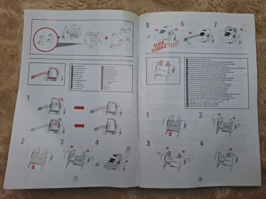 RAZOR Jetts mini rolki wrotki nakładane na buty + iskrowniki