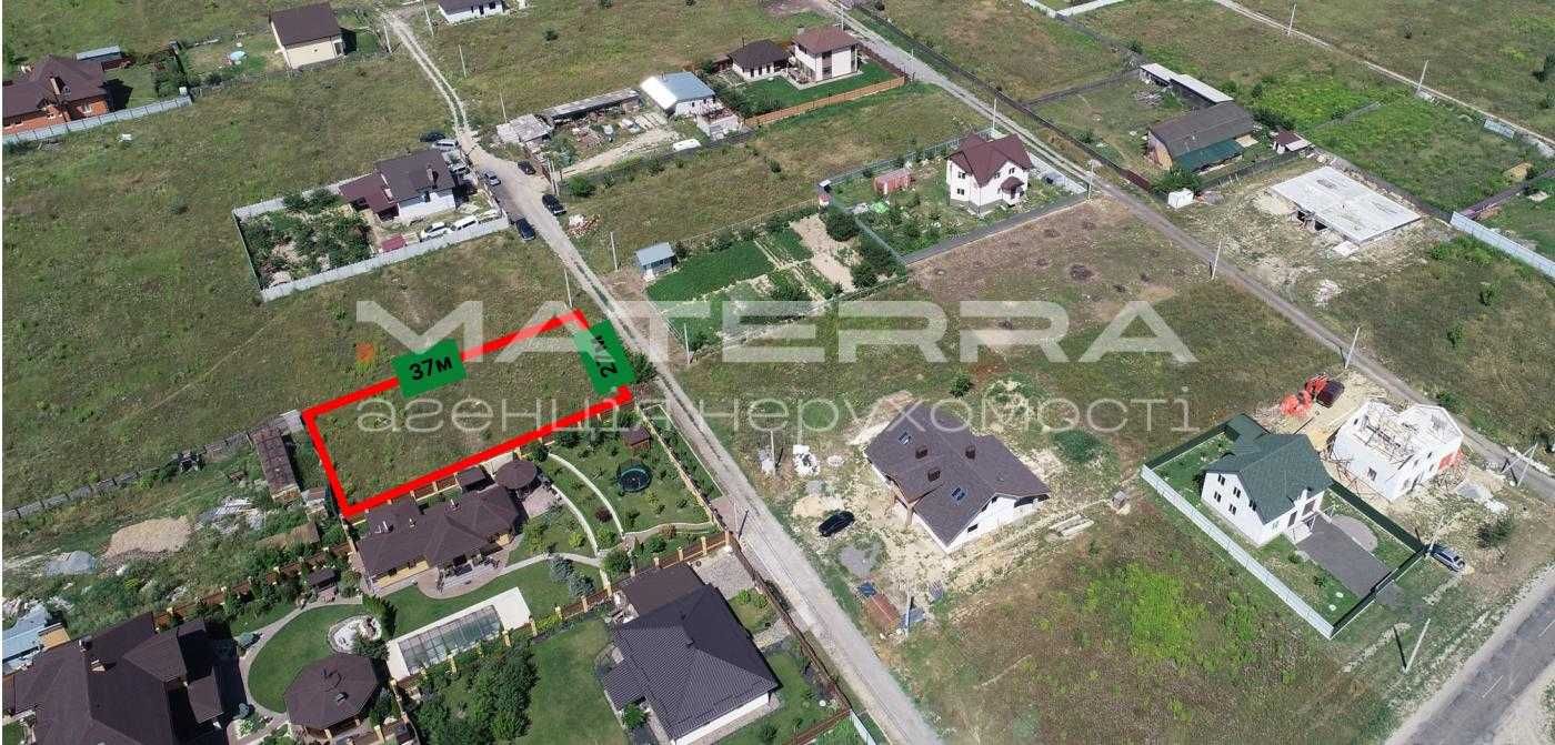 Гатне Продаж земельної ділянки 10 соток, широкий фасад, чудове місце