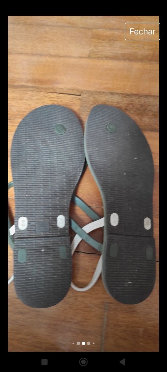 Sandálias Havaianas verdes n. 39 EU