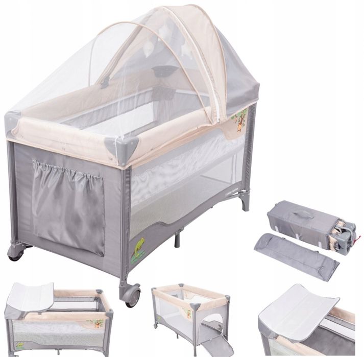 Łóżeczko turystyczne Moby System 68 x 128 cm wielokolorowy