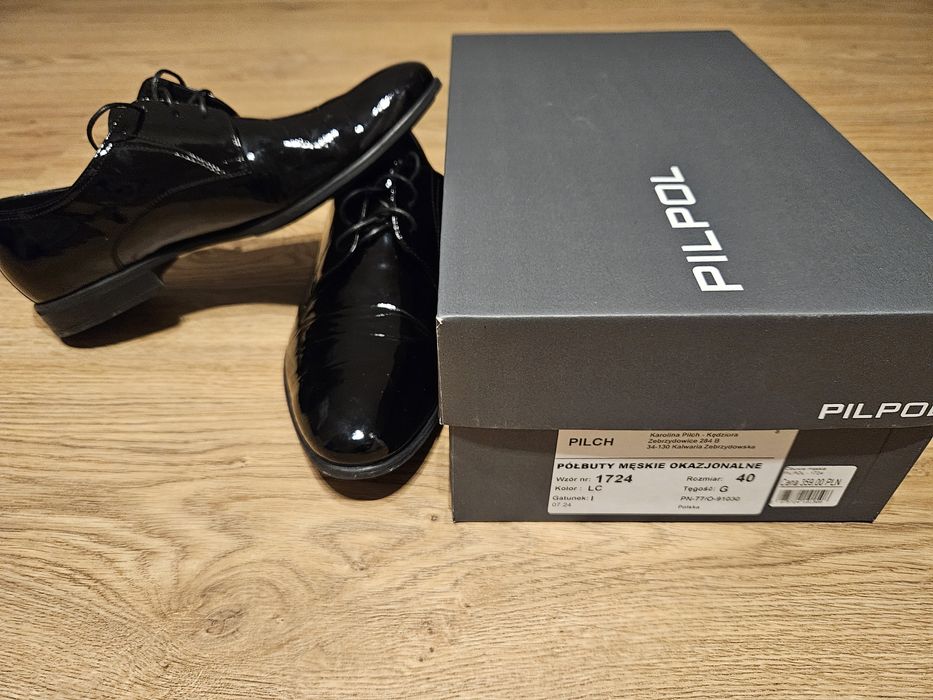 Lakierki męskie PILPOL