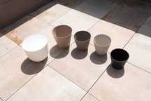Conjunto de vasos de plático quase novos.