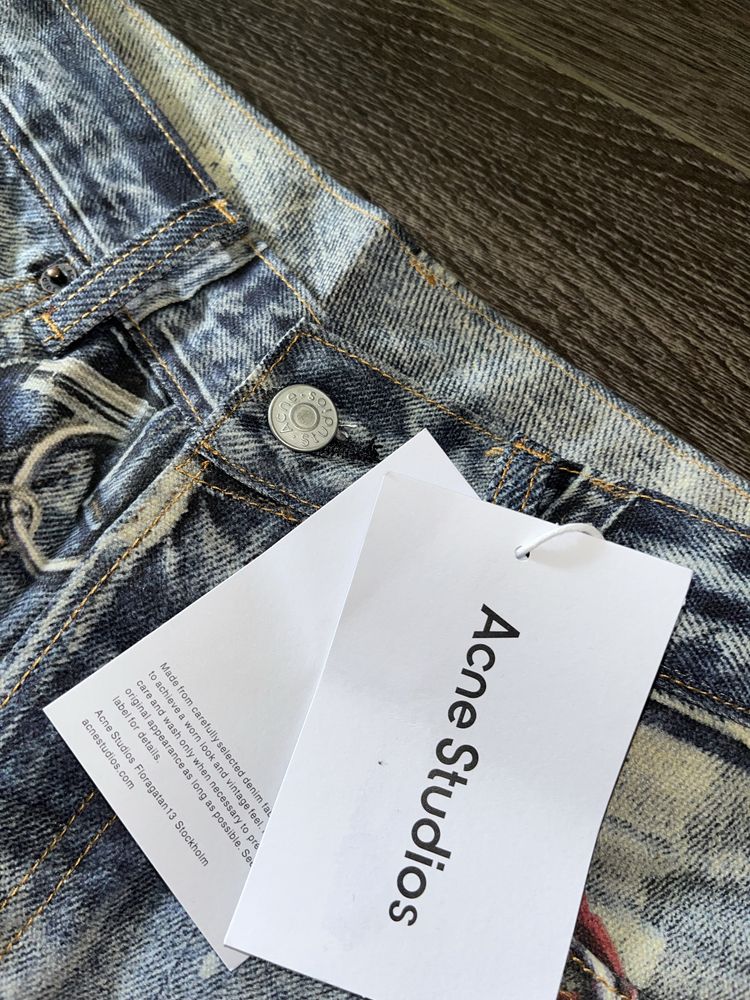 Джинсы acne studios акне студио широкие baggy opium vamp опиум