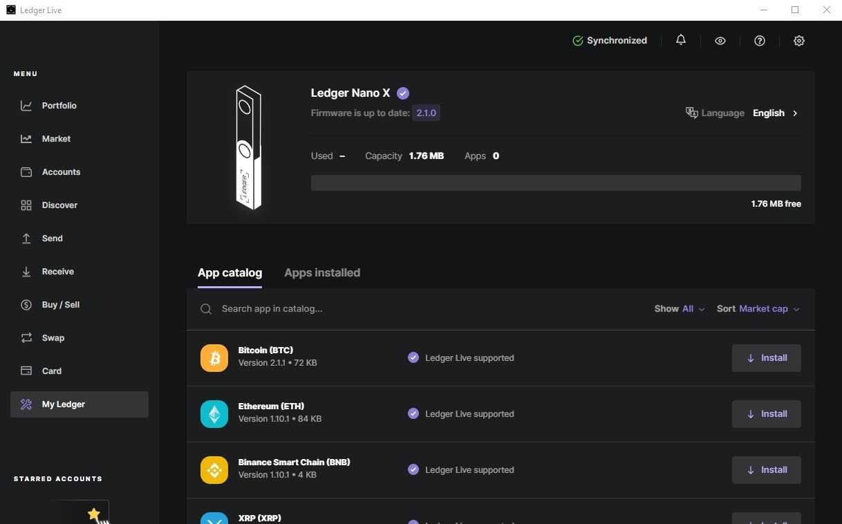 Ledger Nano X - Crypto Hardware Wallet