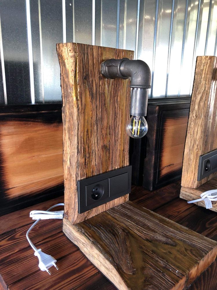 Lampki lampy nocne loft industrial