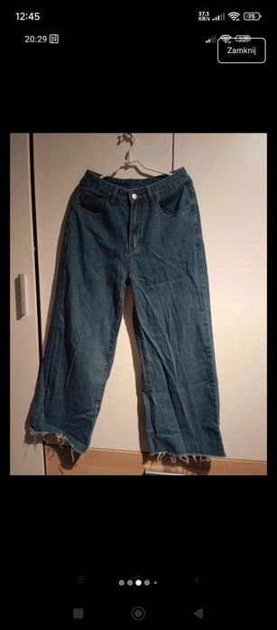 Nowe spodnie z szeroką nogawką