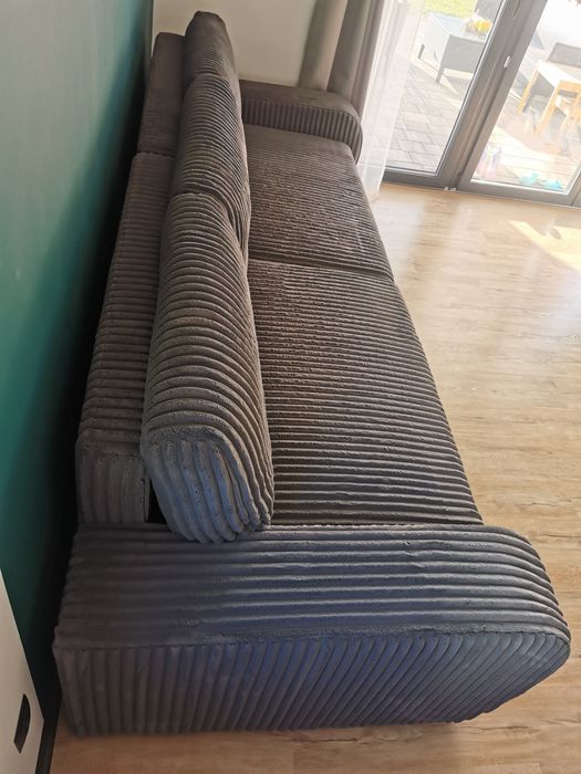 SOFA 4 os 300 cm z funk.spania antracyt z Agata Meble