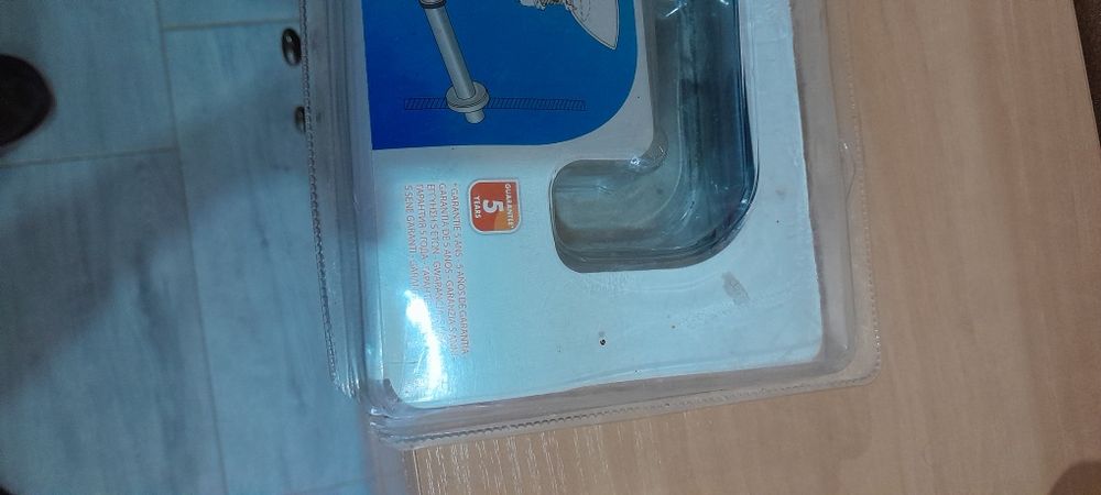 Syfon mosiężny niklowany