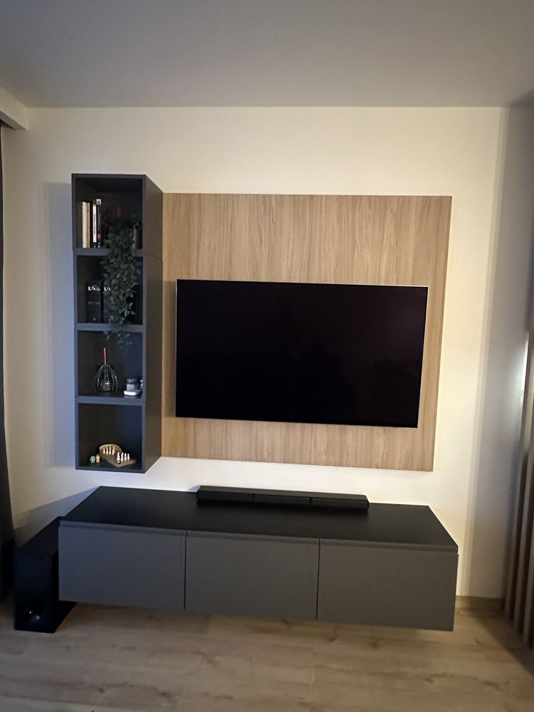 Szfka pod telewizor inpółki szare ikea
