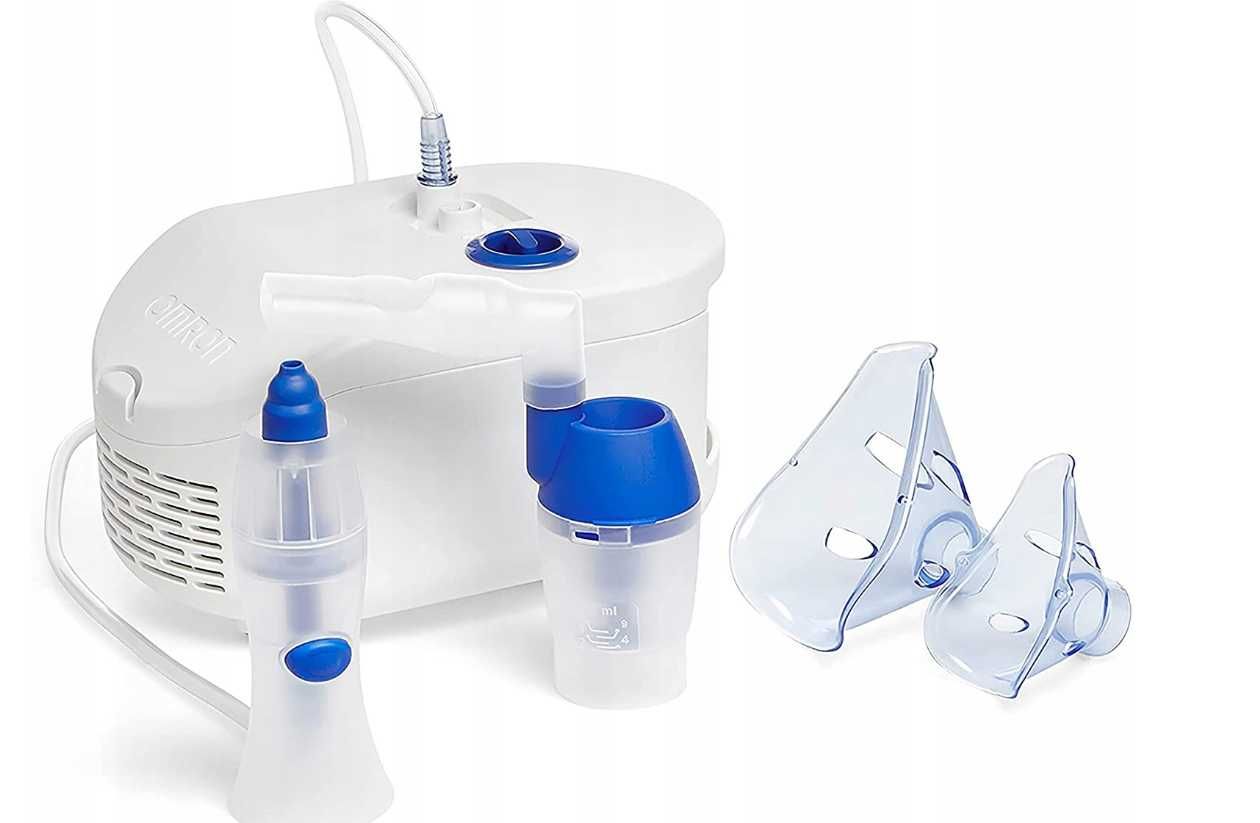 Inhalator kompresorowy Omron X102 Total 2w1 biały