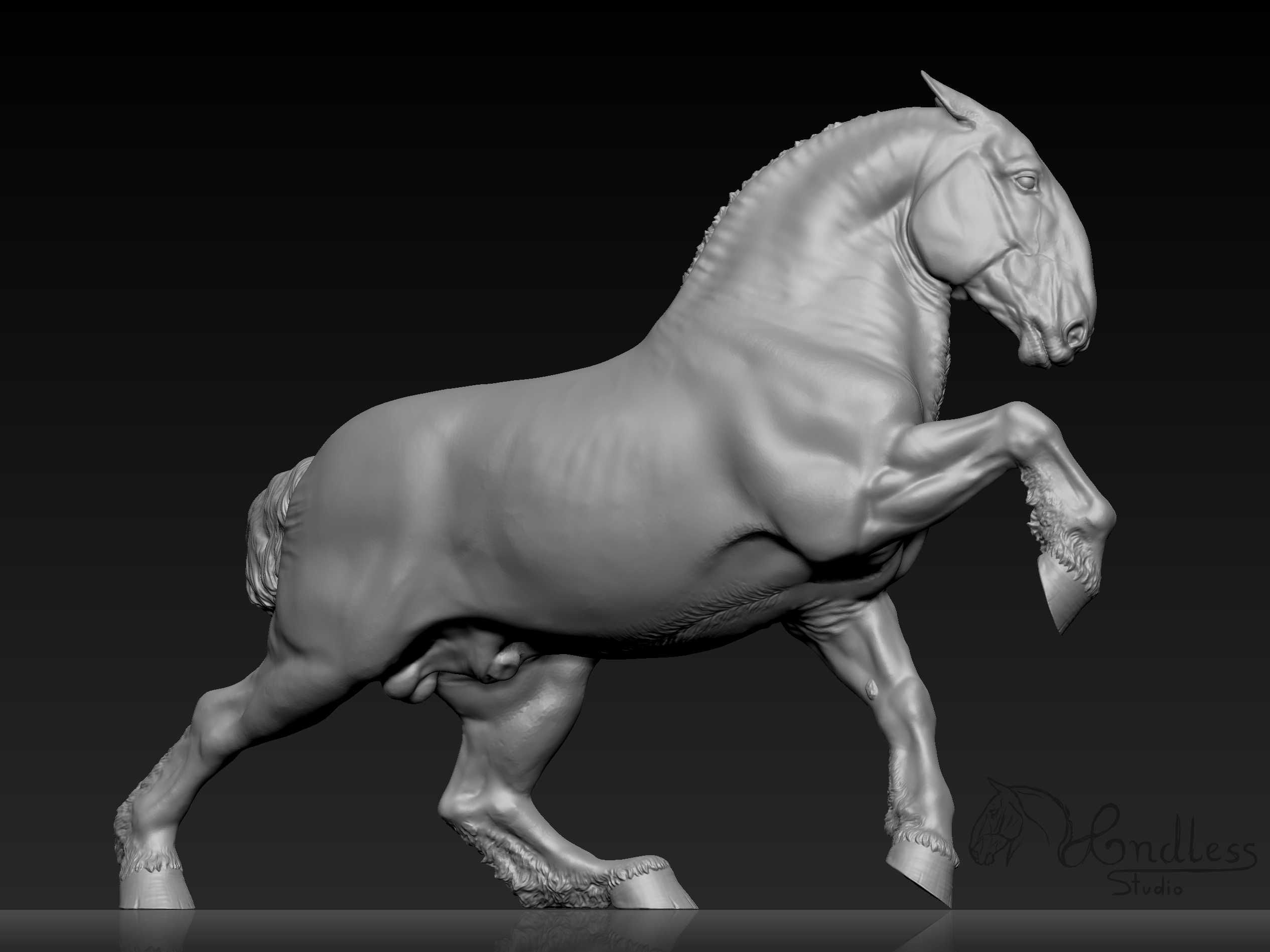 Artist Resin END Xeüqré (skala Breyer PP/Schleich i CollectA LB)