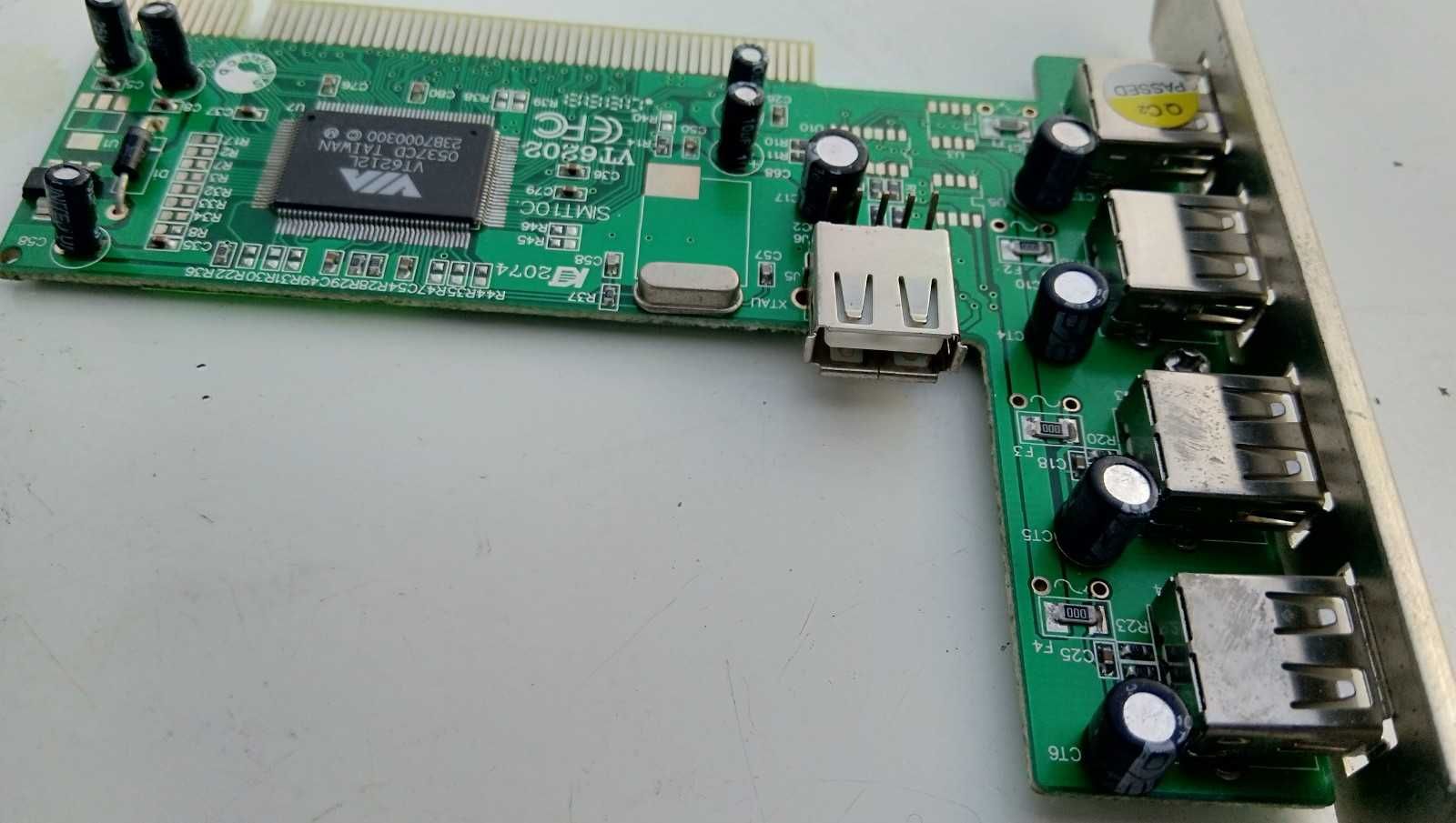 Karta 5 x USB na pci do komutera