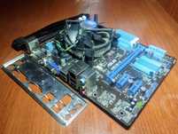 ASUS H61M-K(сокет 1155) + G840 2.8GHz + кулер
