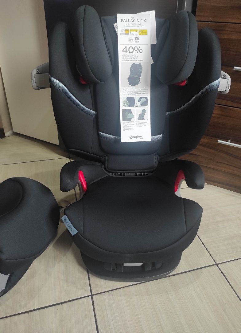 Nowy fotelik Cybex S-Fix 9-36 kg, ISOFIX, ochrona boczna, ADAC