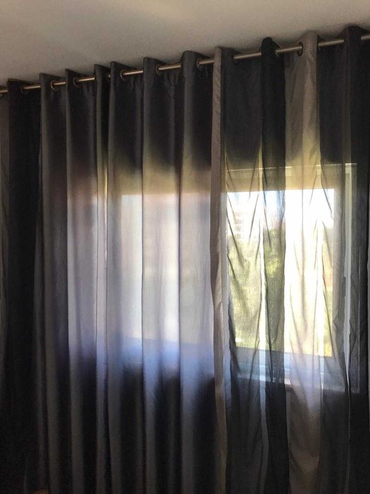 Cortinas / Cortinado luxo 4 partes com varão