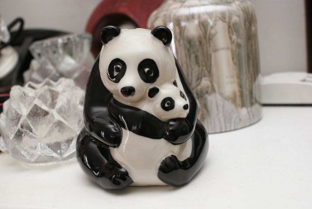 Wade England skarbonka Miś Panda Pandy 11cm porcelana