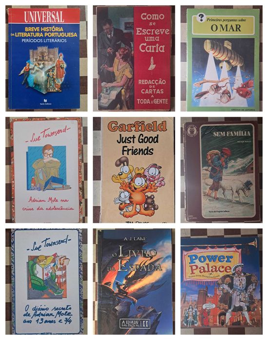 Conjunto lote 82 livros infantis juvenis criança