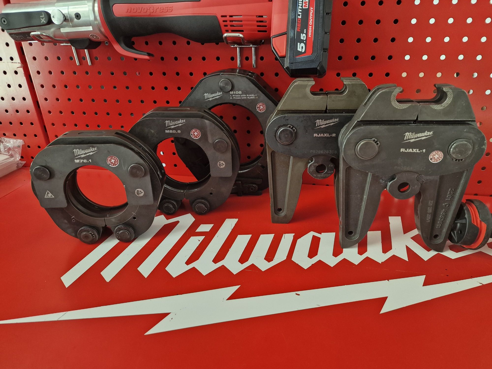Zestaw Milwaukee 76.1 88.9 108 Mapress Novopress Geberit Rems