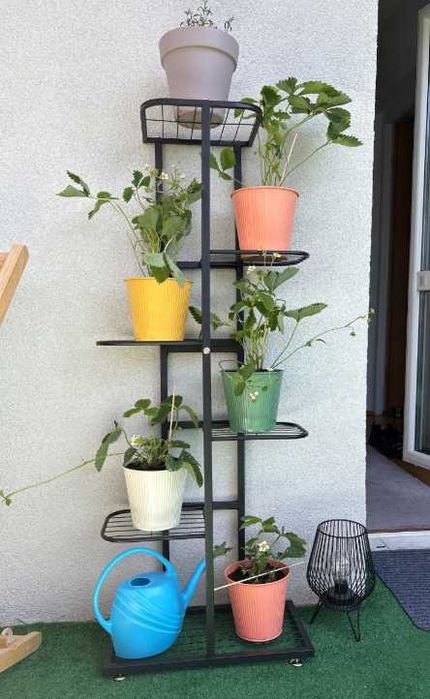 Kwietnik metalowy 6 poziom piętrowy stojak na doniczki rośliny kwiaty