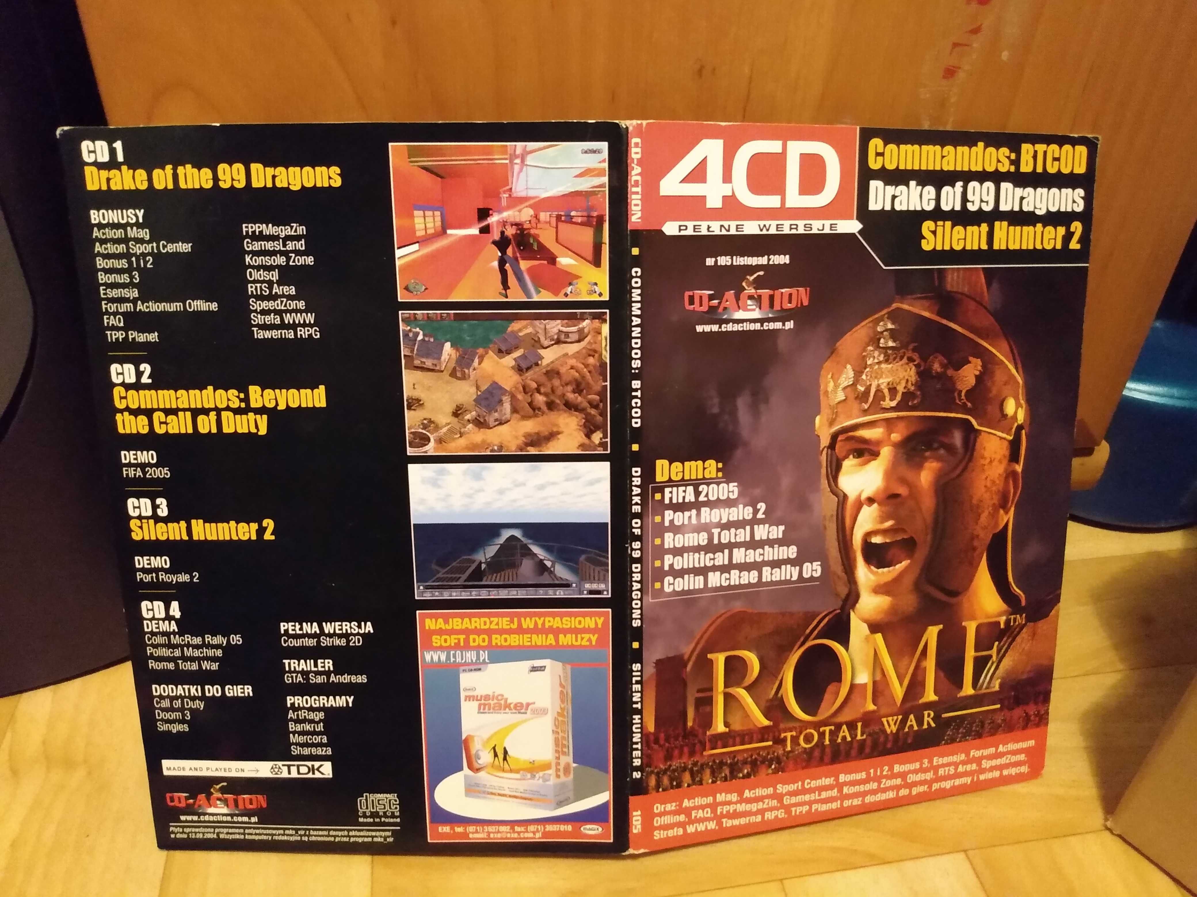 CD Action 4 CD z 2 numerów: SAGA, Drake od 99 Dragons, Silent Hunter 2