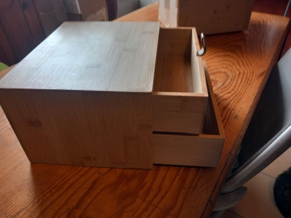 Organizer Biurowy z drewna Bambusowego 2 szt.  Opis !