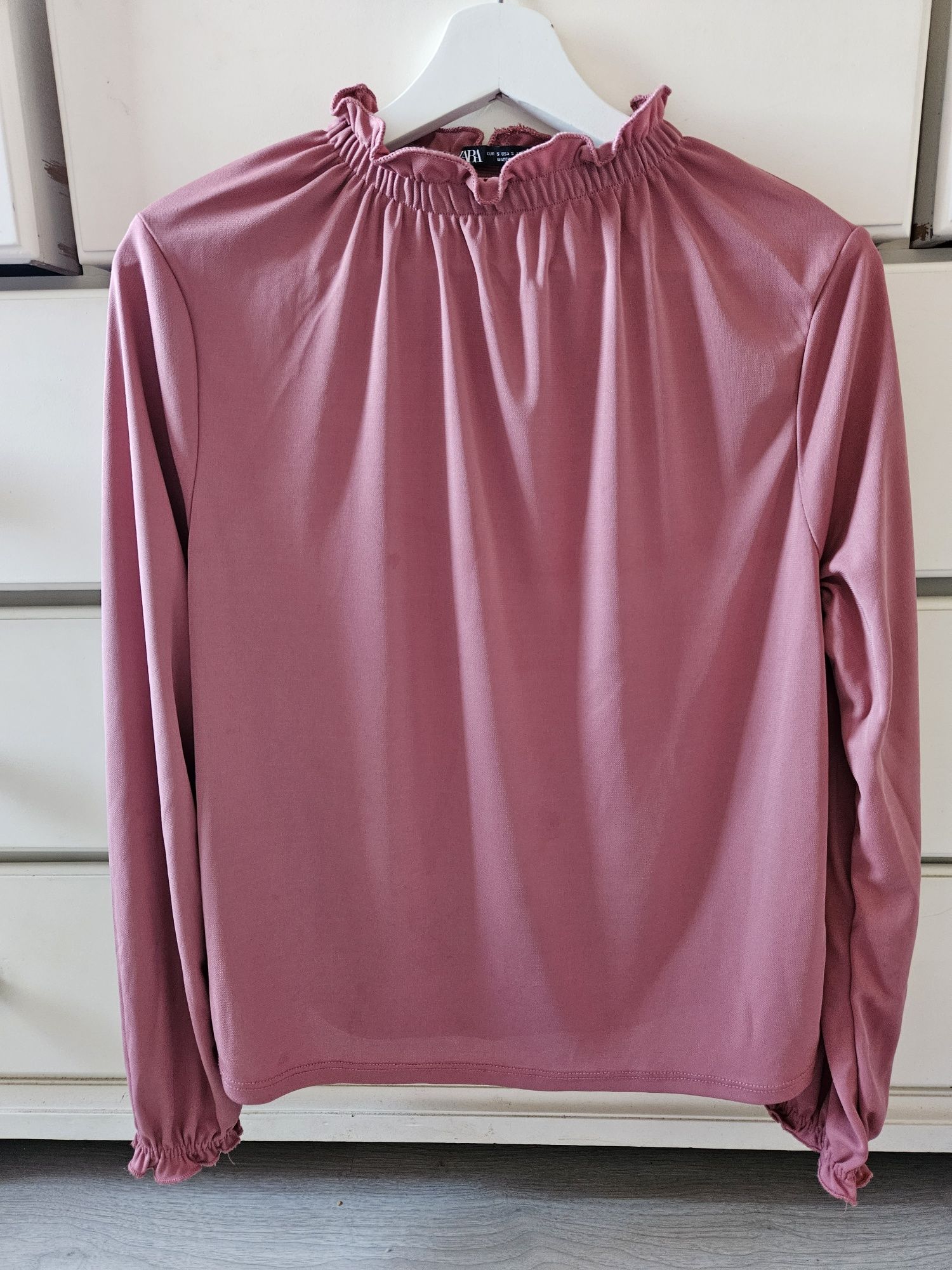 Blusa cor-de-rosa Zara