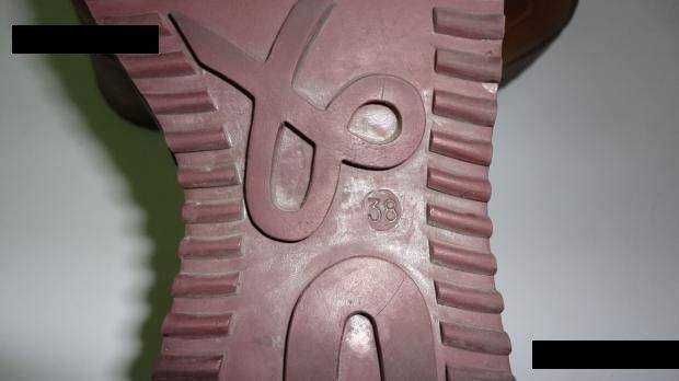 Sapatos/ténis de senhora em pele castanho P&M