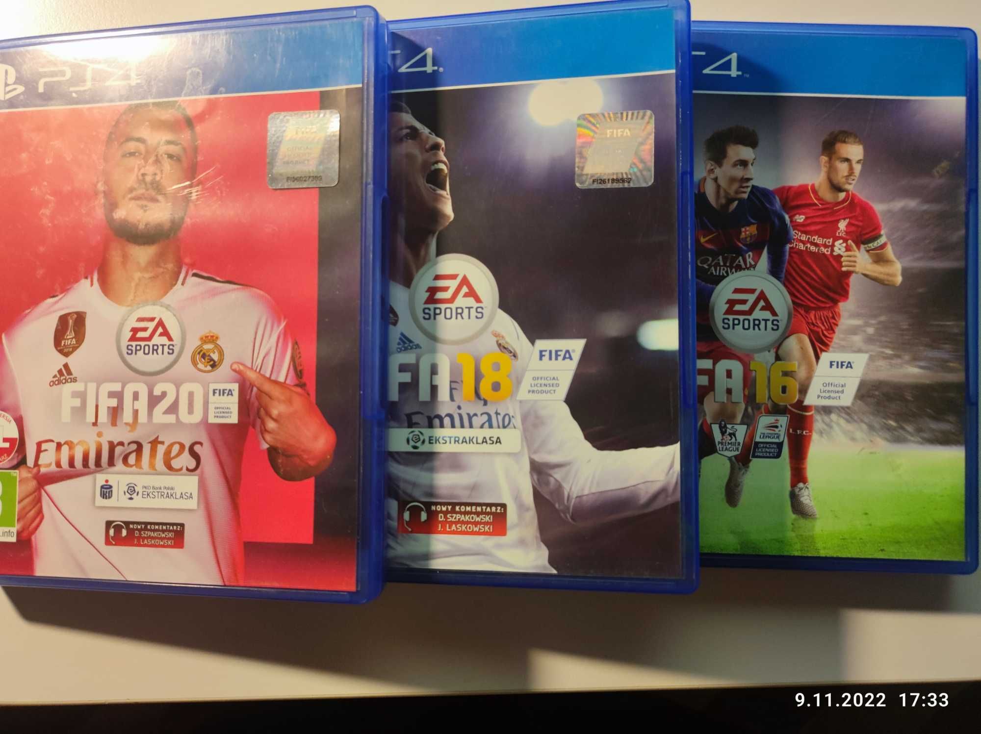 fifa 20, 18, 16 stan idealny