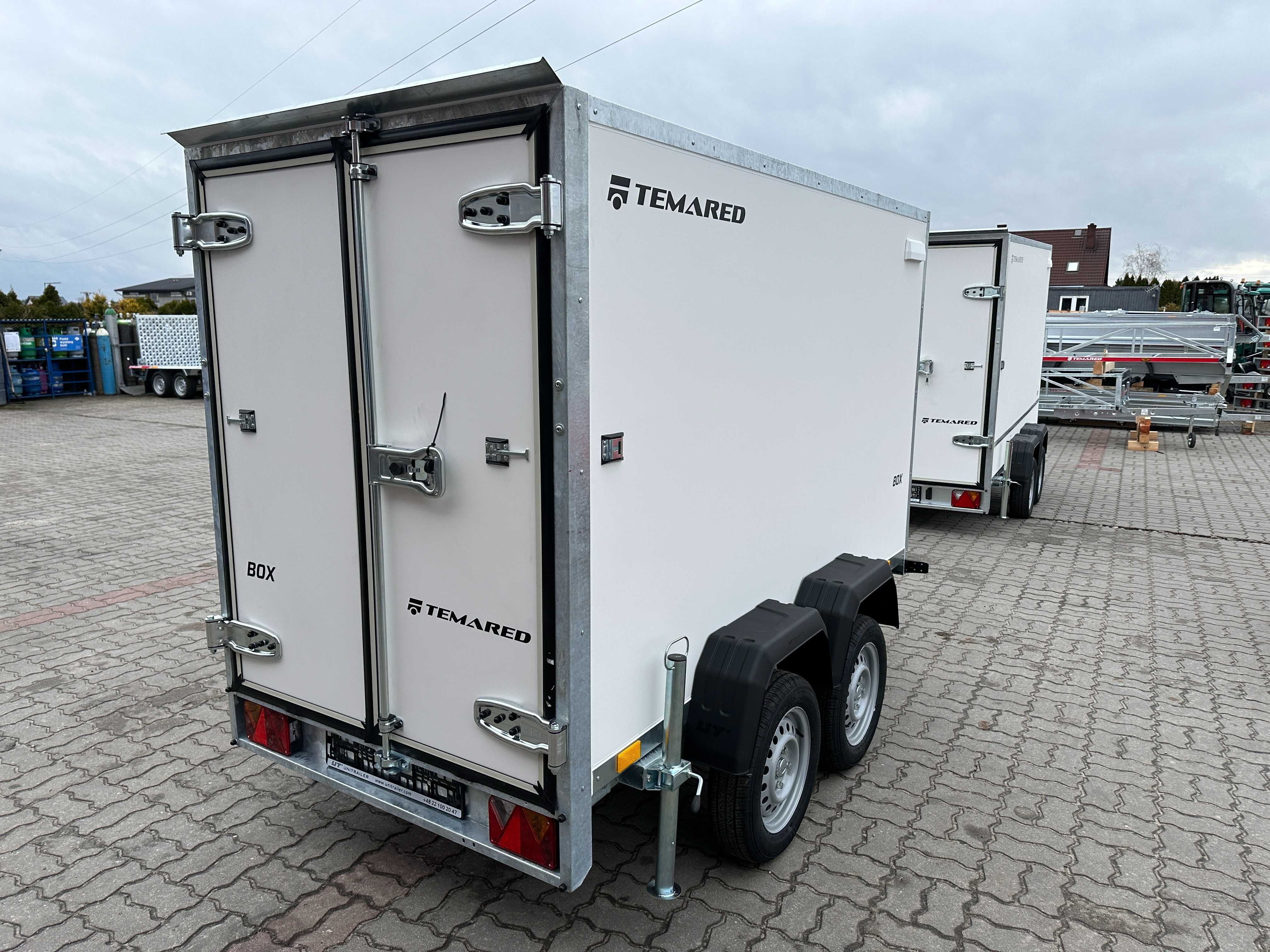Przyczepa kontener 250x125x150 Temared BOX 2512/2 DMC:750KG DOSTAWA!