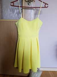 Sukienka mini żółta