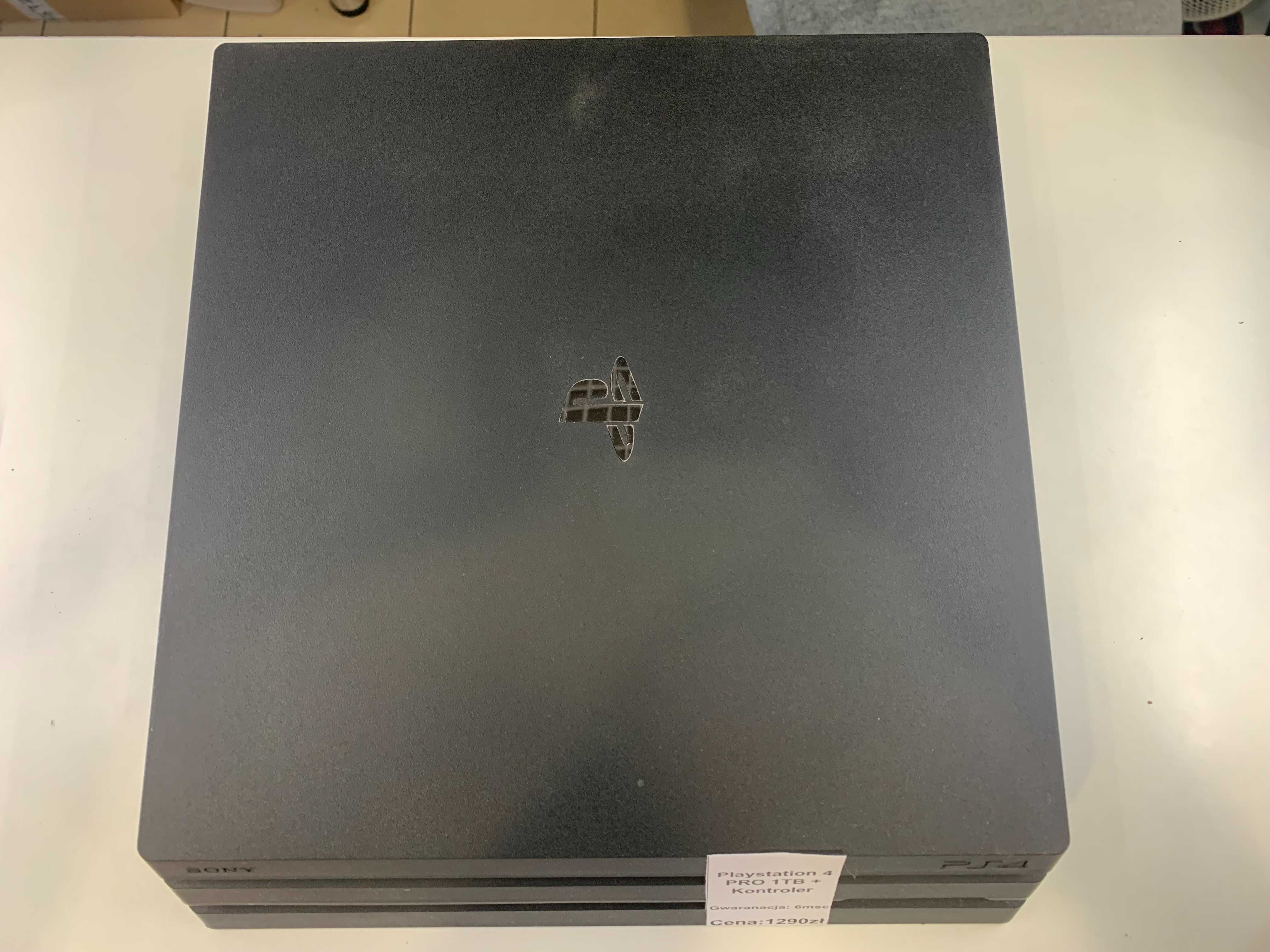 Playstation 4 Pro 1TB + Kontroler, okablowanie GWARANCJA