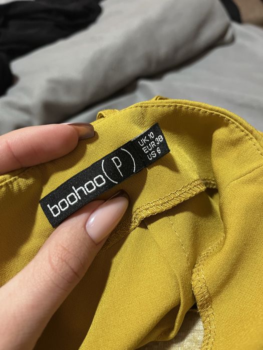 Юбка денская желтая