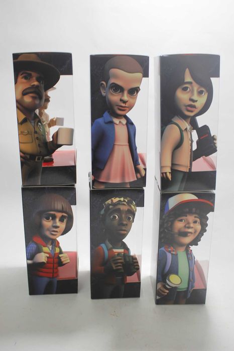 Conjunto 6 Figuras / Bonecos - STRANGER THINGS - Minix Netflix - Novos