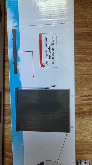 Roleta - Markiza na balkon szer 140 cm wys 250 cm