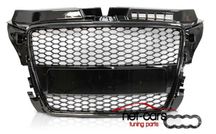 Grill AUDI A3 8P 08 -12 LIFT wzór RS czarny połysk