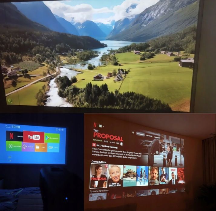 Projektor Przenośny Magicubic HY320 Smart TV Android Prezent