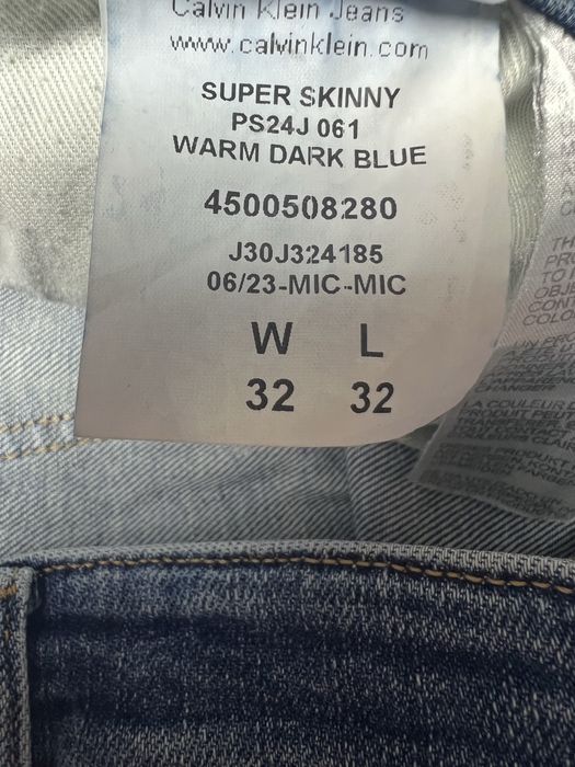 Spodbie Jeansowe Calvin Klein