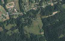 Beskid Niski.  Działka ze stodołą murowaną. 25 arów. Męcina Mała