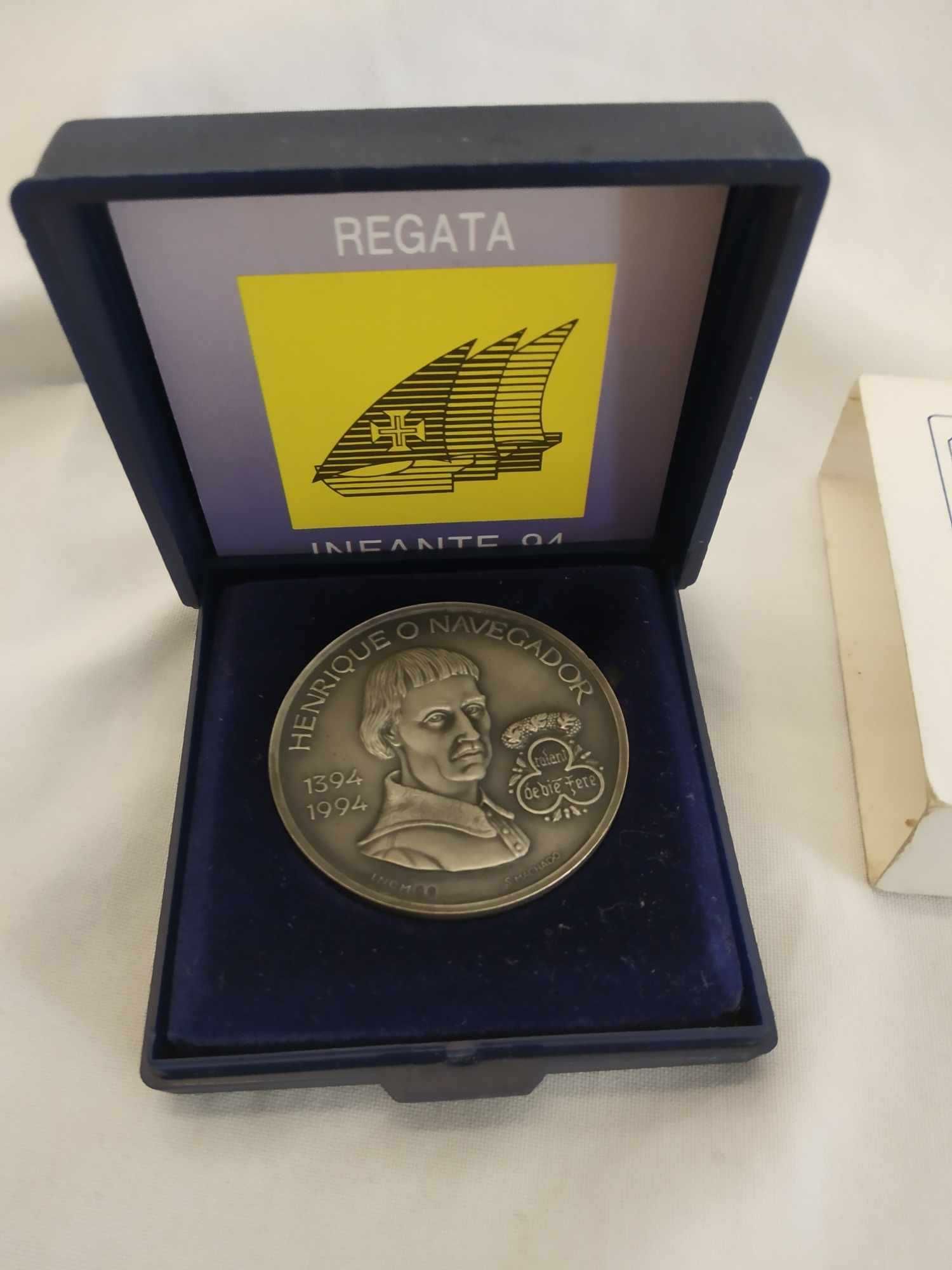 medalha prata comemorativa regata Infante 94