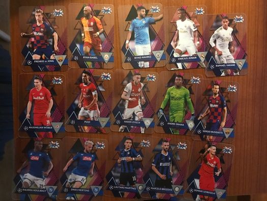 Cartas Crystal UEFA Champions League