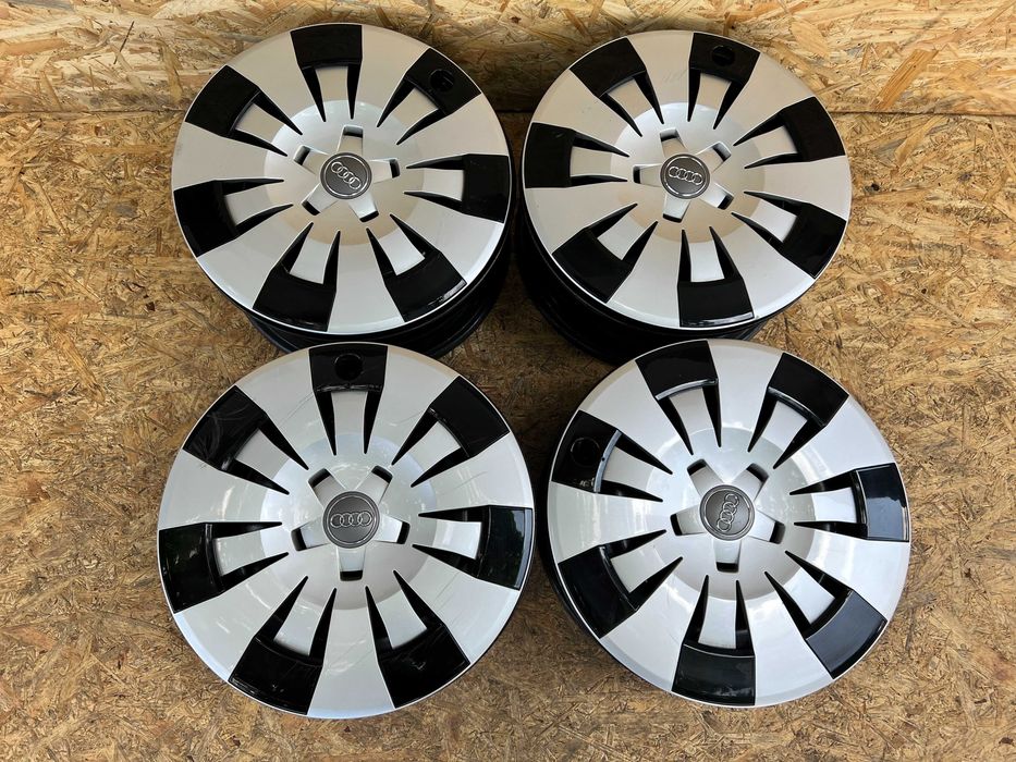 Audi A3 8V Felgi stalowe 16 16x6,5J ET46 + Kołpaki + czujniki TPMS kpl