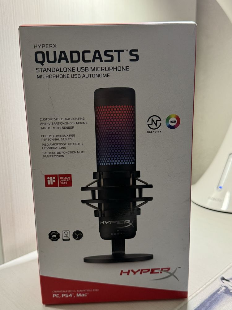 Мікрофон HyperX Quadcast S