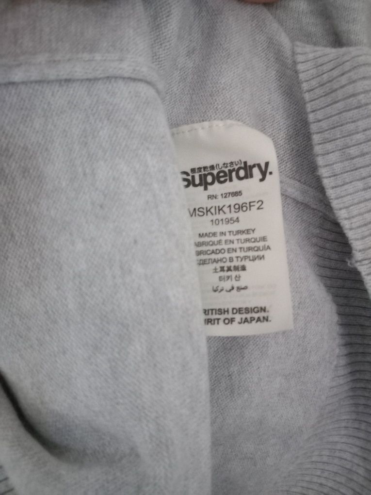 Super dry męski sweterek vintage rozmiar L