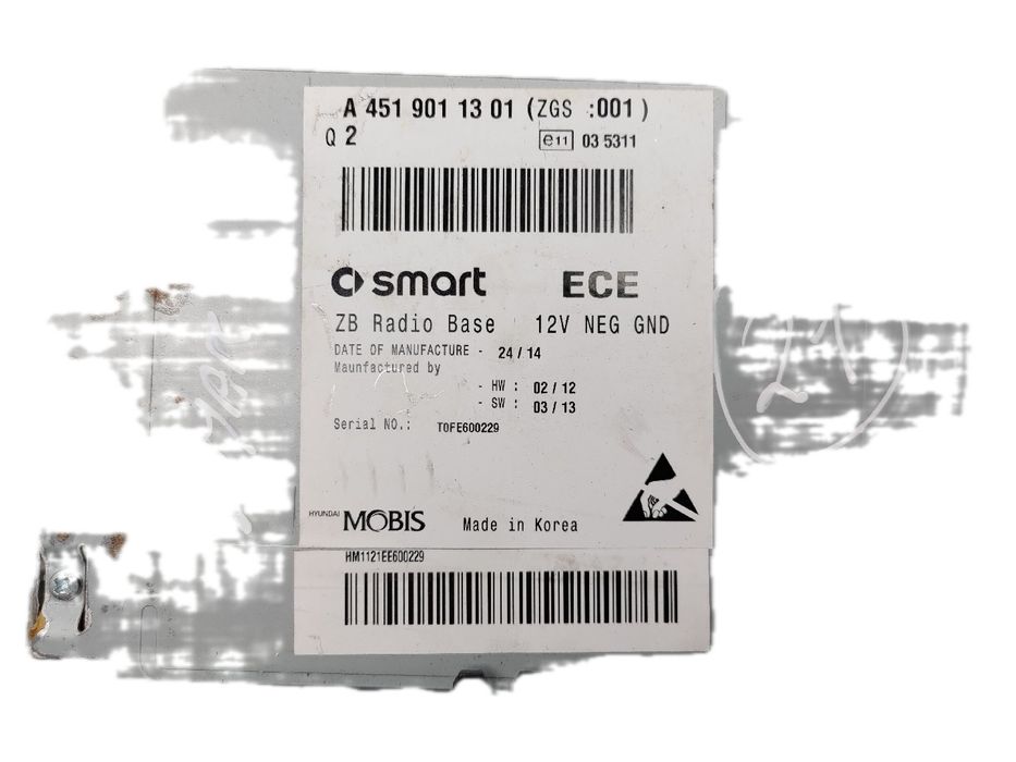 Rádio / auto-rádio SMART ForTwo Coupé (451)