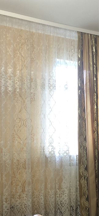 Комплект тюлі та штори на вікно