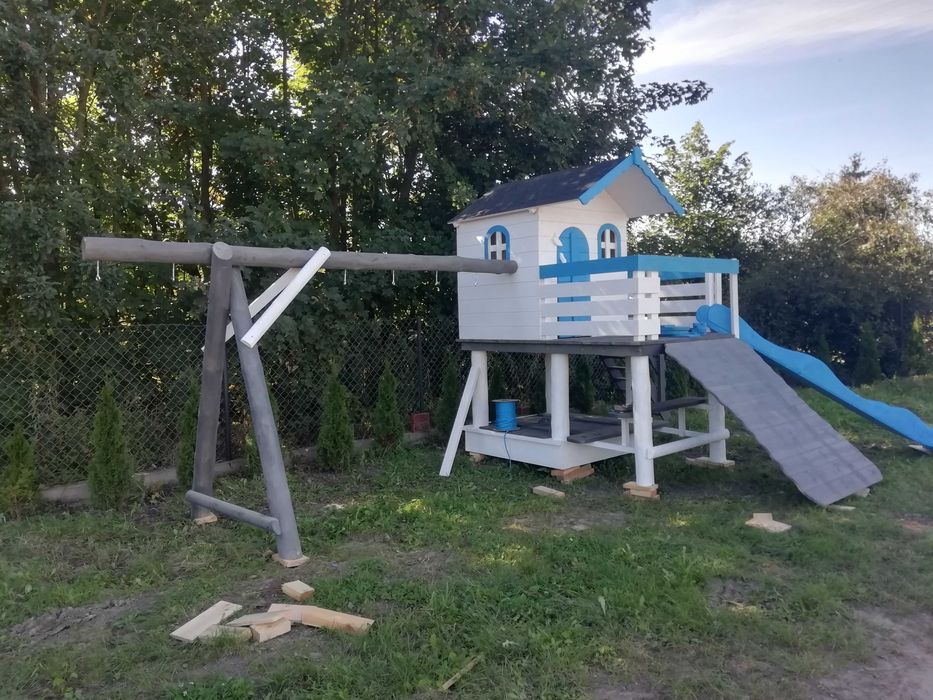 Plac zabaw domek piaskownica ścianka huśtawka dostawa cała PL