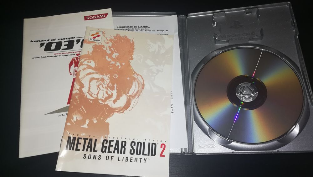 Jogo PS2 ( PlayStation 2 ) " Metal Gear Solid 2 - SOL " (Como Novo)