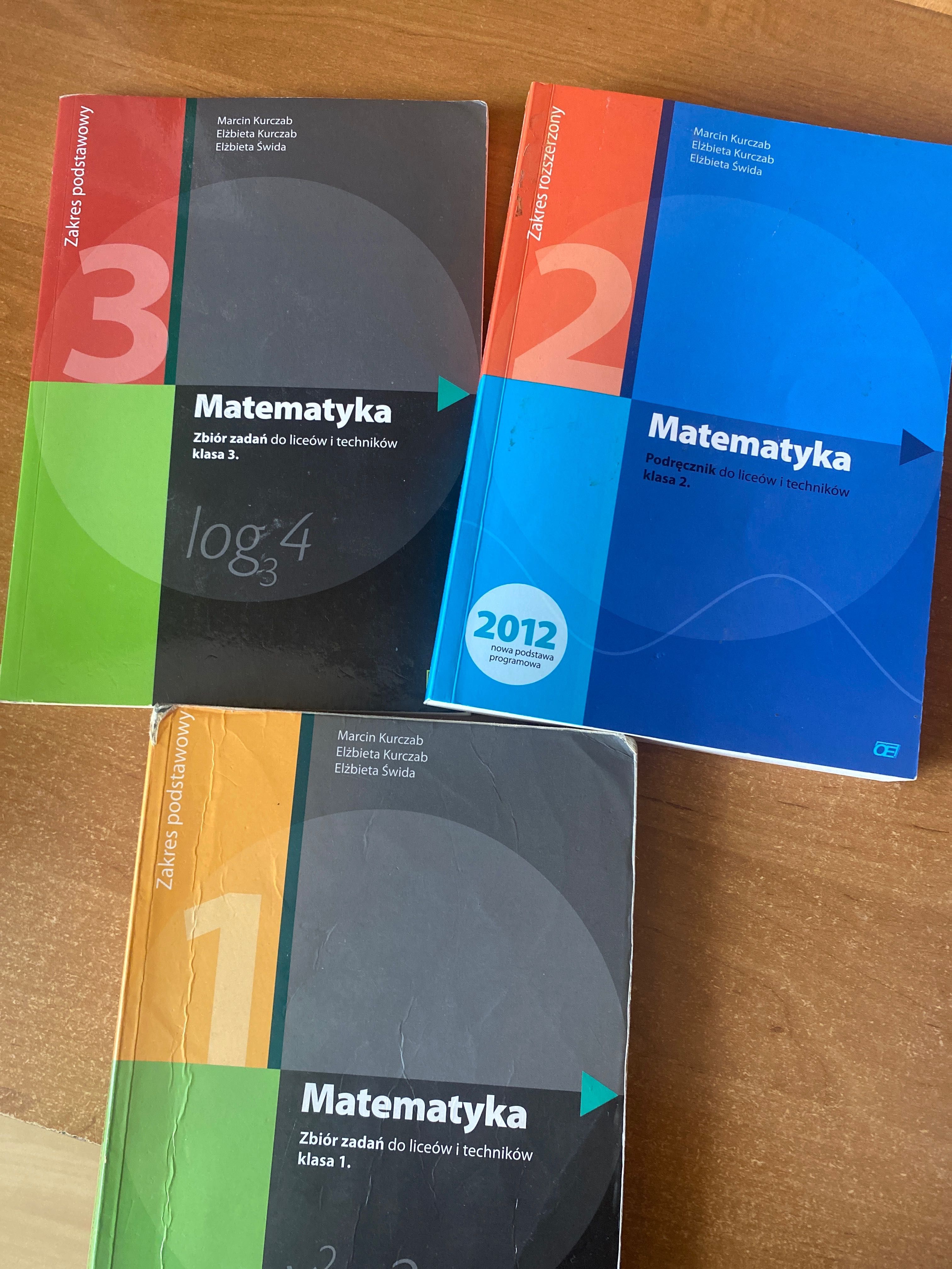 Matematyka zakres podstawowy i rozszerzony do klasy 1, 2 i 3