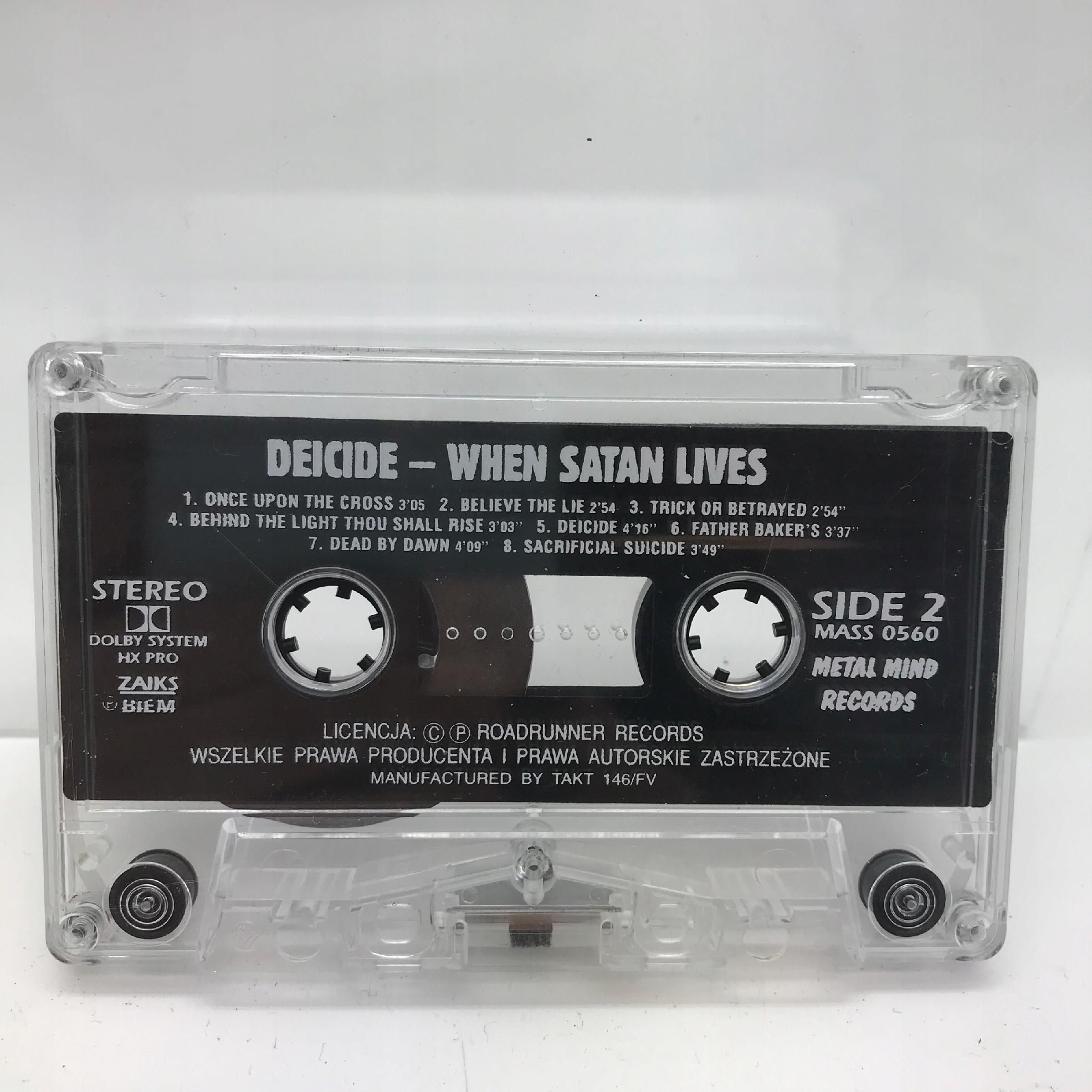 kaseta - deicide - when satan lives